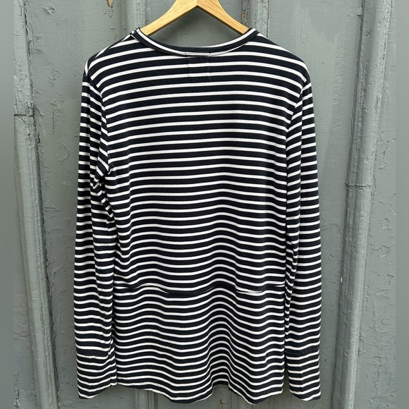 Blondie Apparel Navy Striped Hillside Sweater, Large - Picture 3 of 7